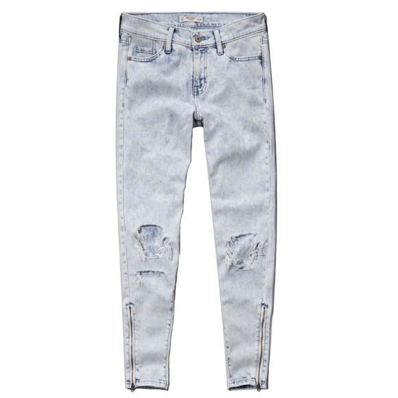 NWOT Abercrombie A&F Allie Boyfriend acid jeans - Picture 4 of 4